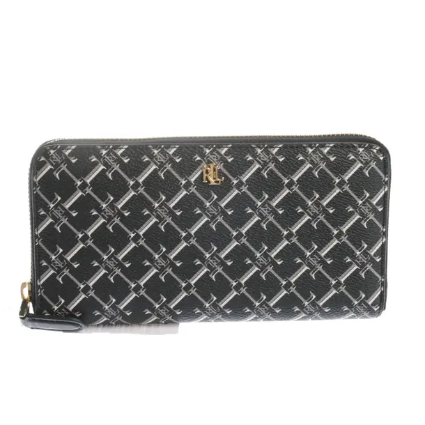 Wallet in Black, Leather, Lauren Ralph Lauren