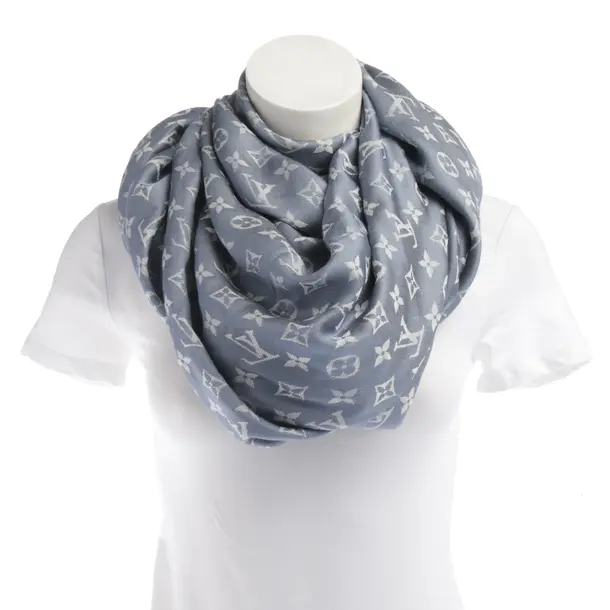 Tuch in Blau, Seide, Louis Vuitton