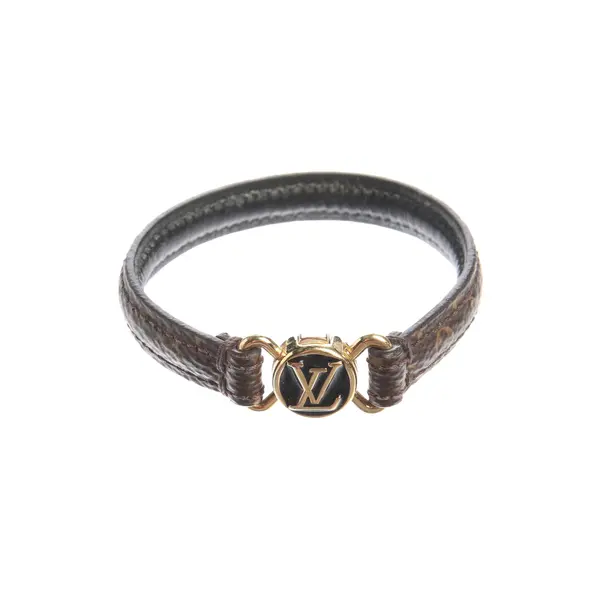 Armband in Braun, Leder, Louis Vuitton