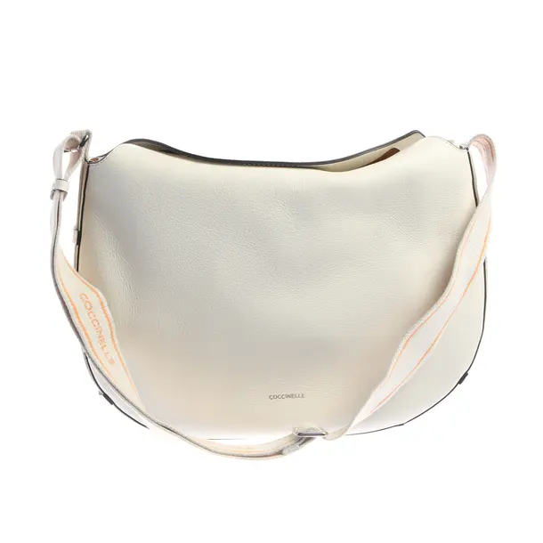 Schultertasche in Weiß, Leder, Coccinelle