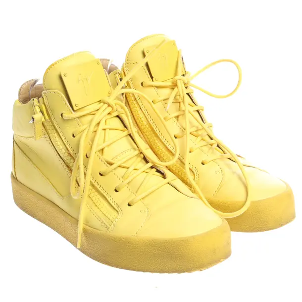 High-Top Sneaker in Gelb, , Giuseppe Zanotti