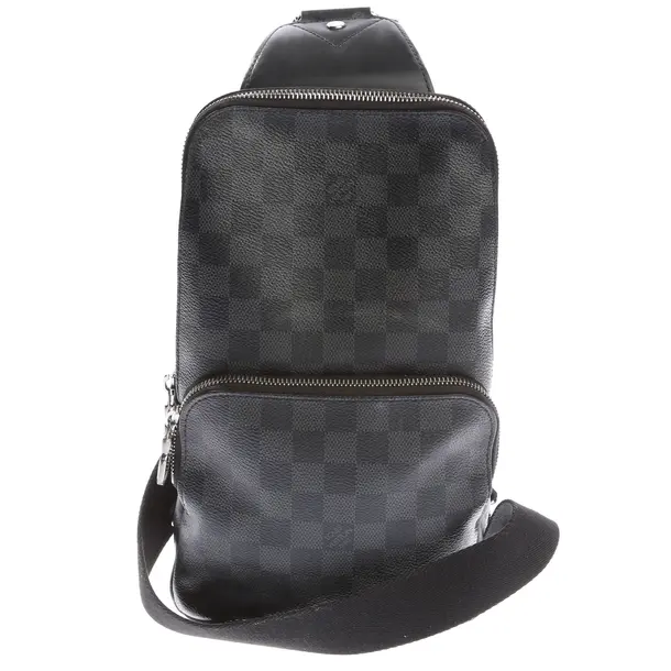 Umhängetasche in Schwarz, Canvas, Louis Vuitton