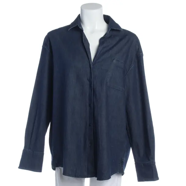 Bluse in Blau, Baumwolle, Max Mara