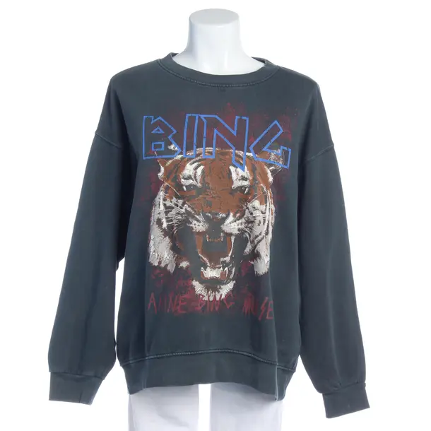 Sweatshirt in Grau, Baumwolle, Anine Bing