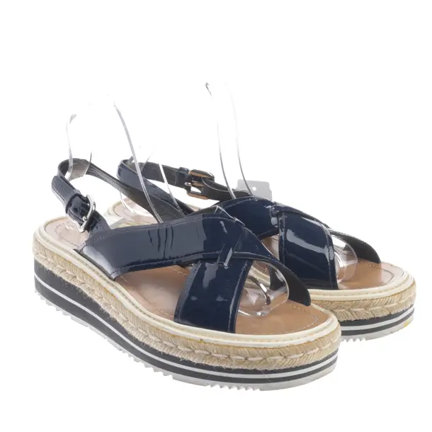 Wedges in Blau, , Prada