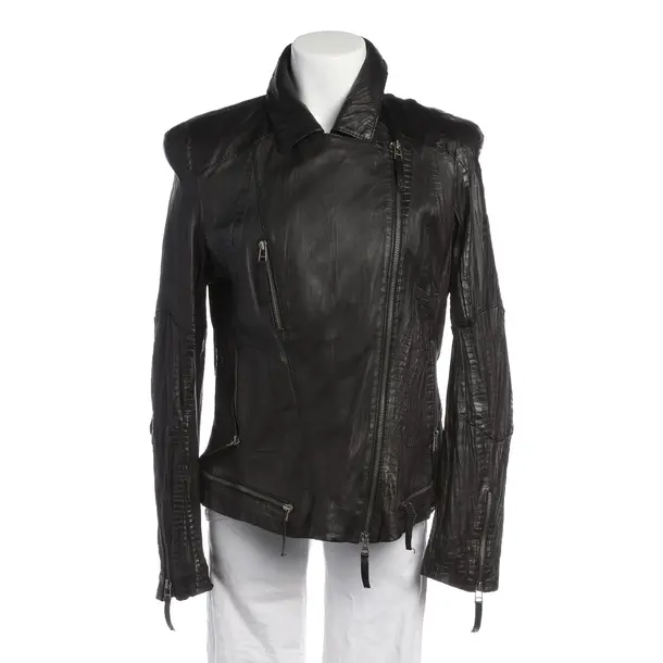 Lederjacke in Schwarz, Leder, Marc Cain Sports