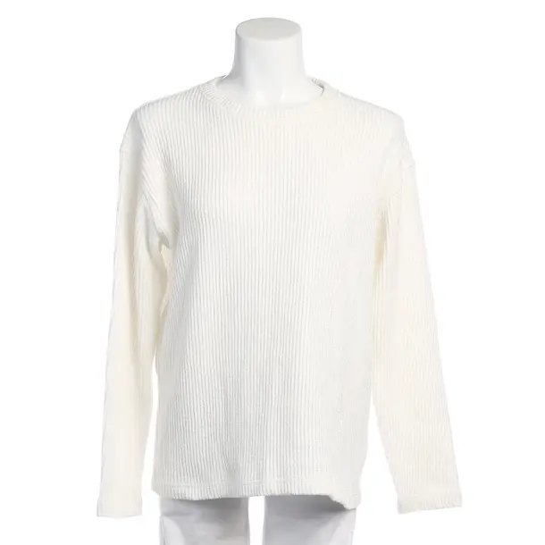 Jumper in White, Cotton, Closed