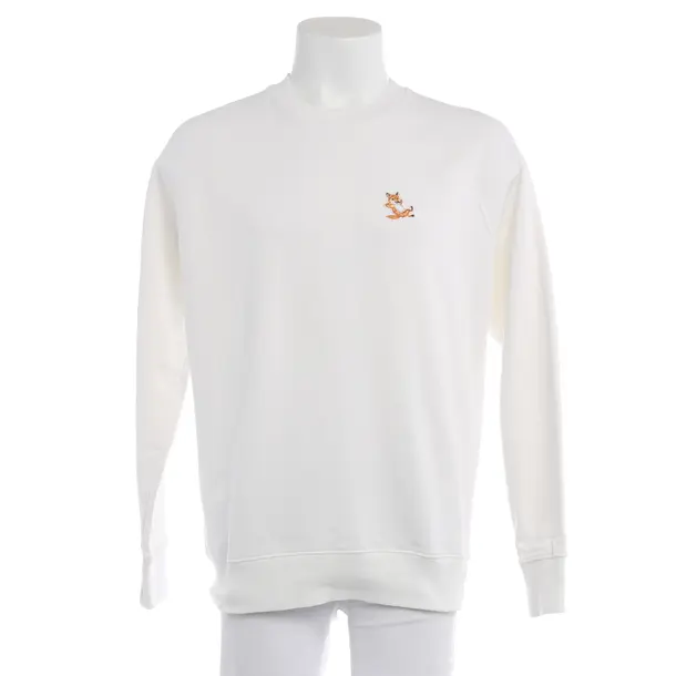 Sweatshirt in Weiß, Baumwolle, Maison Kitsuné