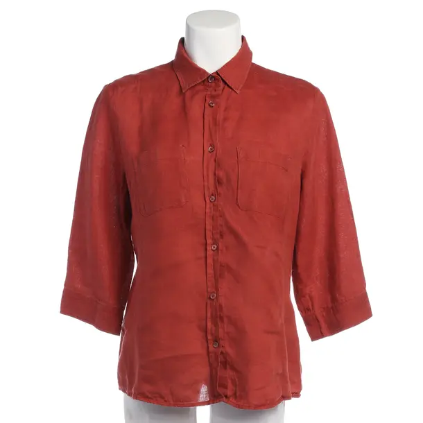 Bluse in Orange, Leinen, Max Mara