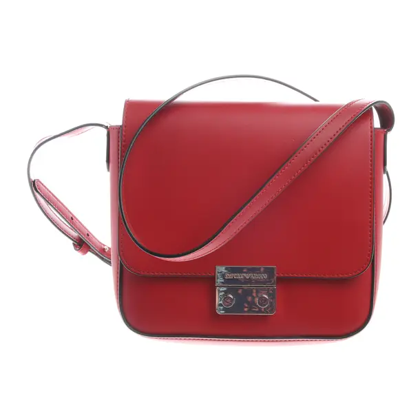 Shoulder Bag in Red, Leather, Emporio Armani