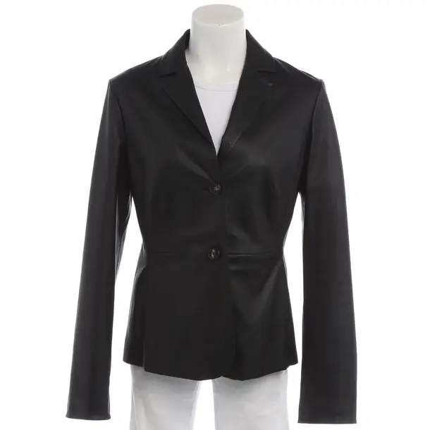Lederjacke in Schwarz, Leder, Max Mara