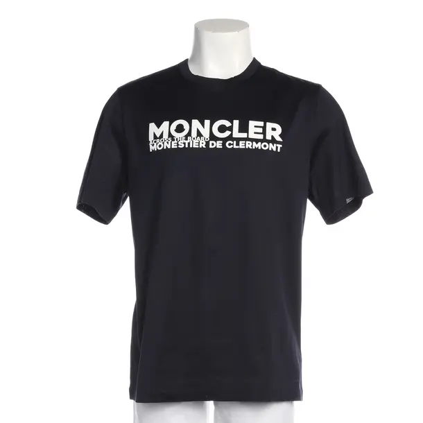 T-Shirt in Blau, Baumwolle, Moncler