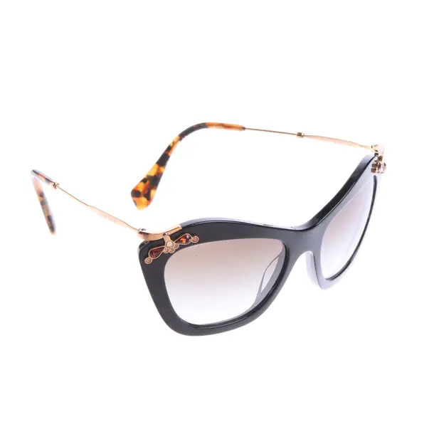 Sonnenbrille in Schwarz, Metall, Miu Miu