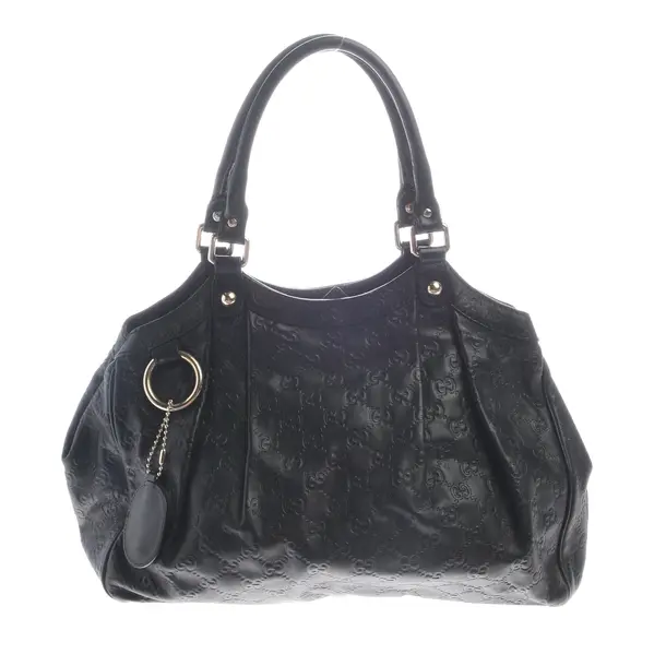 Schultertasche in Schwarz, Leder, Gucci