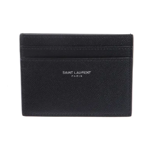 Card Holder in Black, Leather, Saint Laurent
