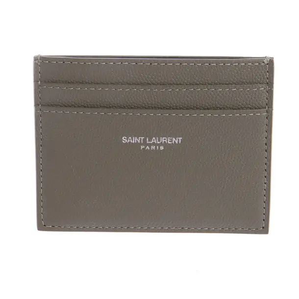 Kartenetui in Grün, Leder, Saint Laurent
