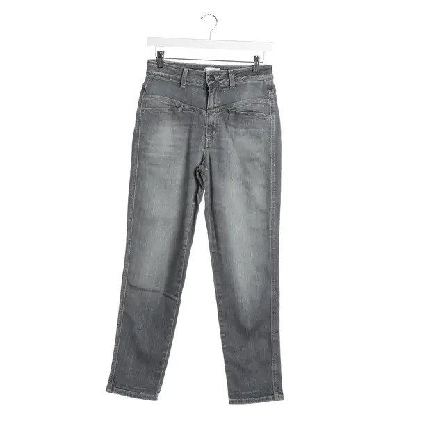 Straight Fit Jeans in Gray, Cotton, Closed