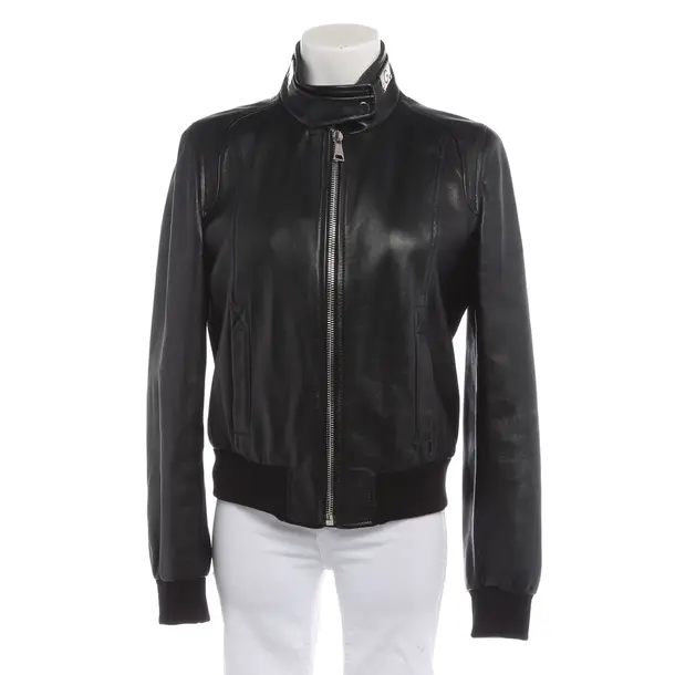 Lederjacke in Schwarz, Leder, Dolce & Gabbana