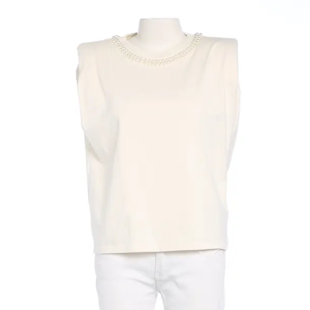 Top in White, Cotton, Golden Goose