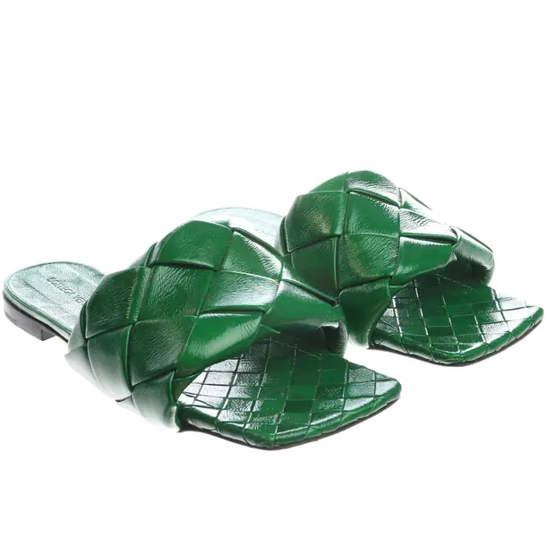 Sandals in Green, , Bottega Veneta