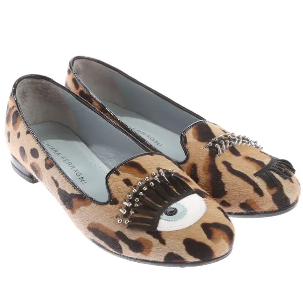 Ballerinas in Braun, , Chiara Ferragni