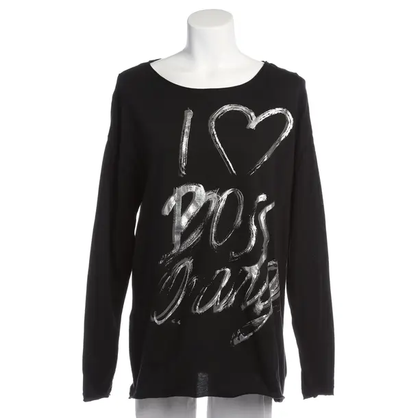 Longsleeve in Schwarz, Baumwolle, Hugo Boss Orange