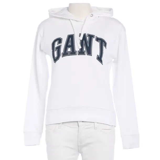 Hoodie in White, Cotton, Gant