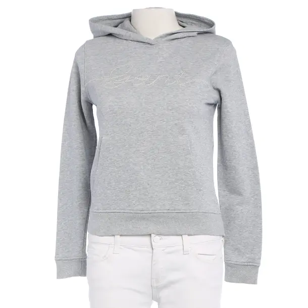 Hoodie in Grau, Baumwolle, Gant