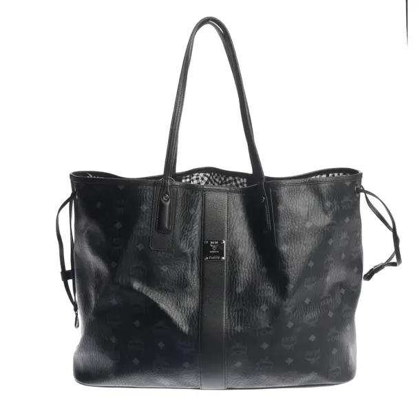Reversible Shopper Bag in Black, Leather, MCM