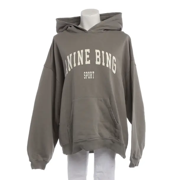 Hoodie in Grau, Baumwolle, Anine Bing
