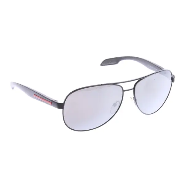 Sonnenbrille in Schwarz, Kunststoff, Prada Linea Rossa