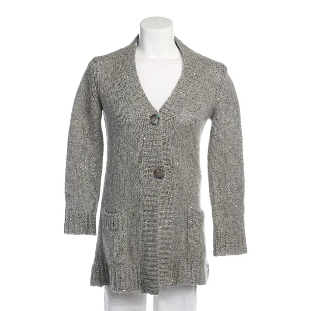 Cardigan in Gray, Wool, Roberto Collina