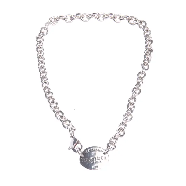 Halskette in Metallic, 925er Sterling Silber, Tiffany & Co