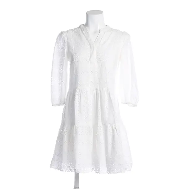 Dress, in White, Cotton, Mrs & Hugs