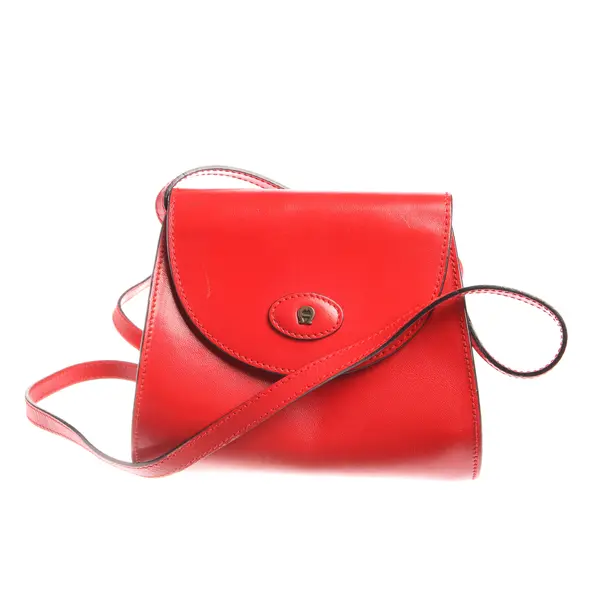 Shoulder Bag in Red, Leather, Aigner