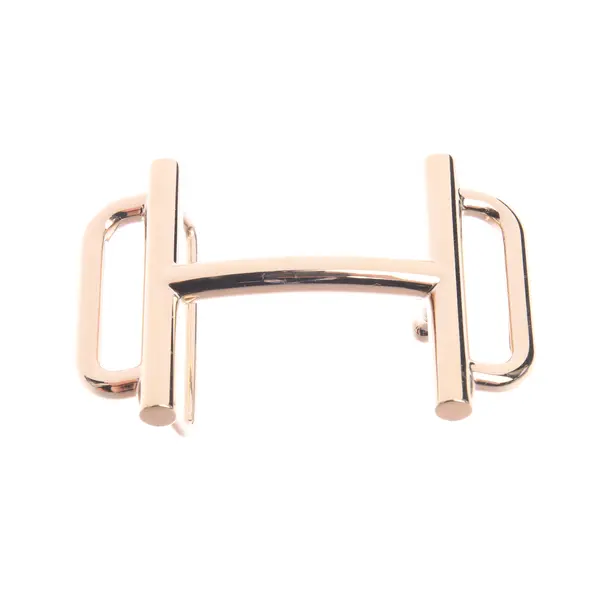 Gürtelschnalle in Metallic, Metall (metallisch, metallisiert), Hermès