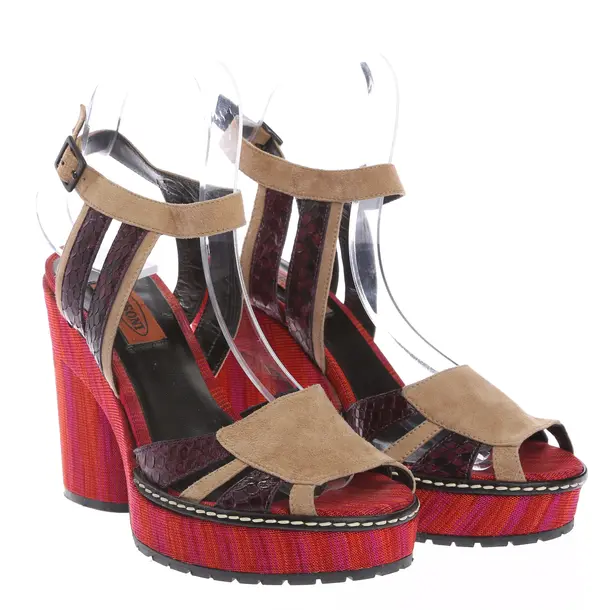 Heeled Sandals in Multicolored, , Missoni