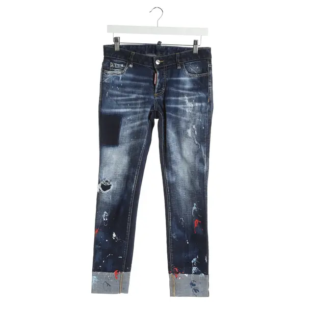 Straight Fit Jeans in Multicolored, Cotton, Dsquared