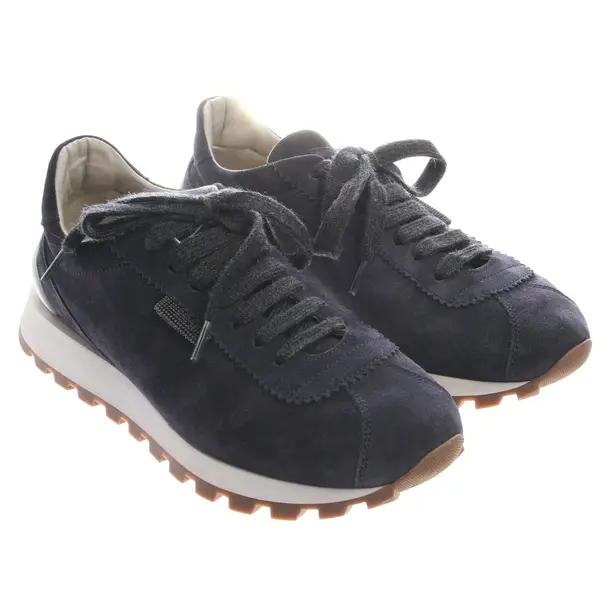 Sneakers in Blue, , Brunello Cucinelli