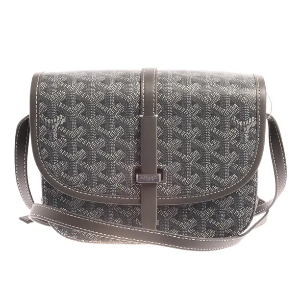 Schultertasche in Grau, Leder, Goyard