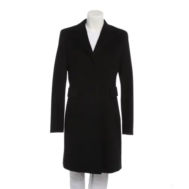 Übergangsmantel in Schwarz, Wolle, Max Mara