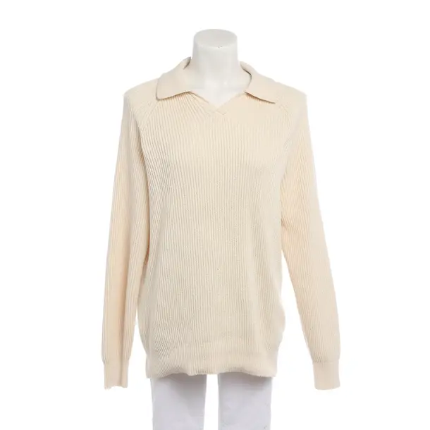 Jumper in White, Cotton, Brunello Cucinelli
