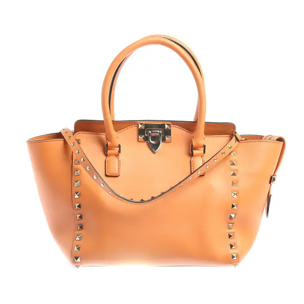 Handtasche in Orange, Leder, Valentino