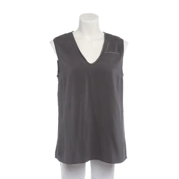 Top in Grau, Baumwolle, Brunello Cucinelli