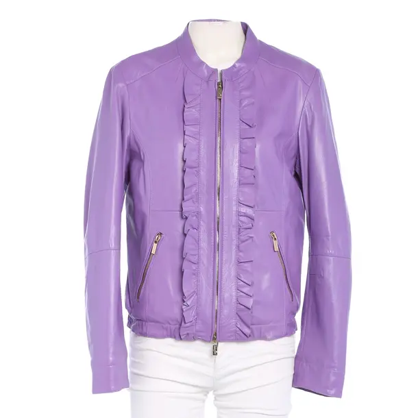 LeatherJacket in Purple, Acetate, Blumarine
