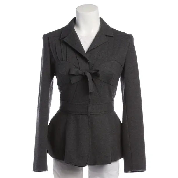 Blazer in Grau, Wolle, Prada