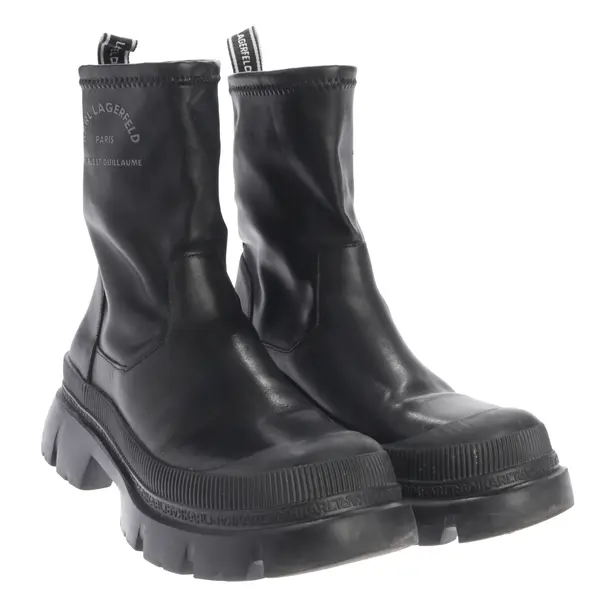 Stiefeletten in Schwarz, , Karl Lagerfeld