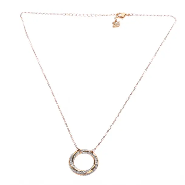 Halskette in Metallic, Metall (metallisch, metallisiert), Swarovski