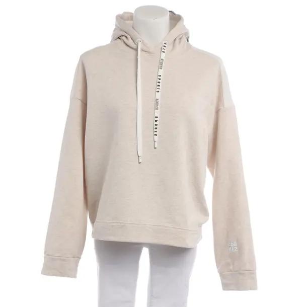 Hoodie in White, Cotton, Marc Cain Sports