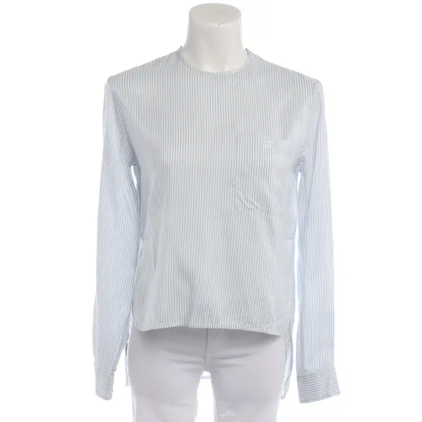 Bluse in Blau, Seide, Céline